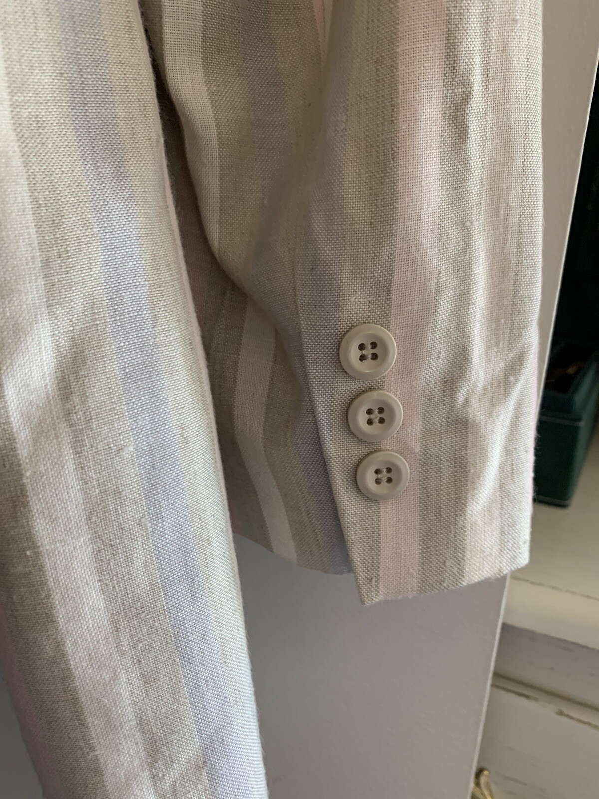 Vintage Glenbrooke Pastel & Neutrals Blazer Size 16 Good Condition