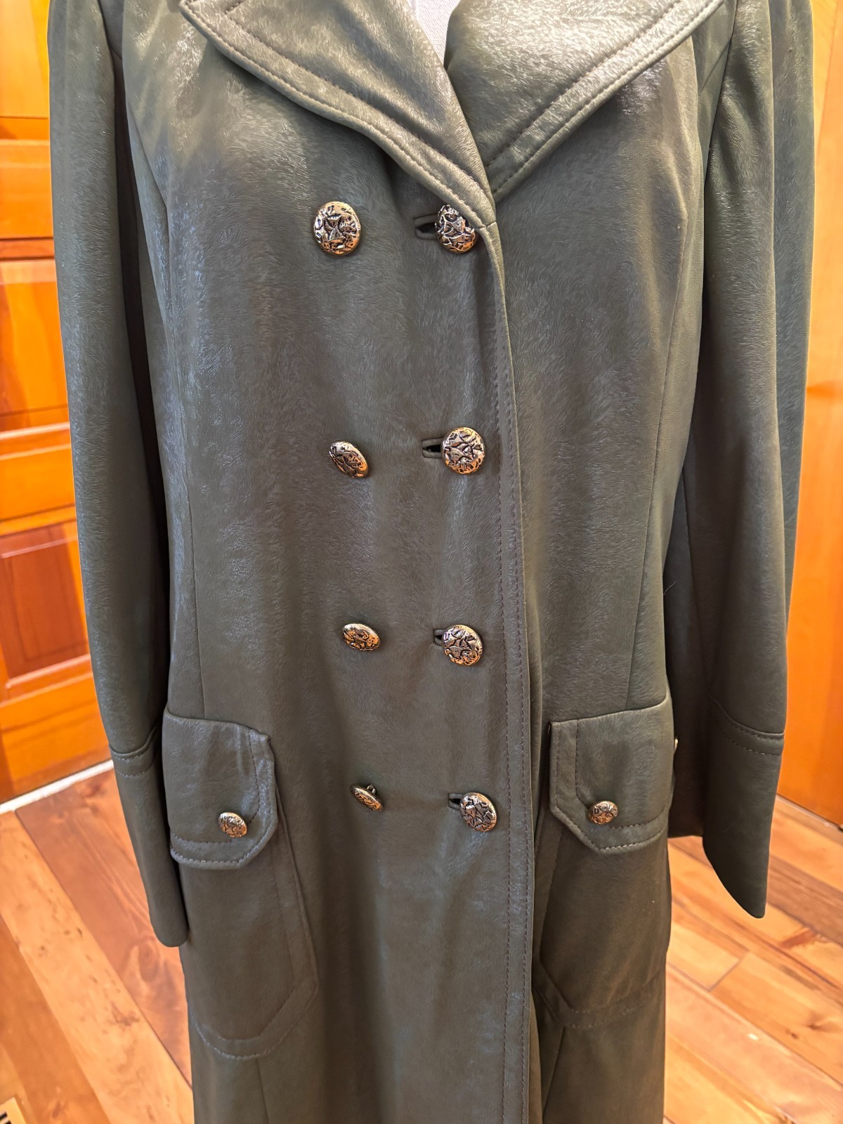 1950’s-1960’s Vintage Shagmoor Trench Coat Olive Green/Ladies M