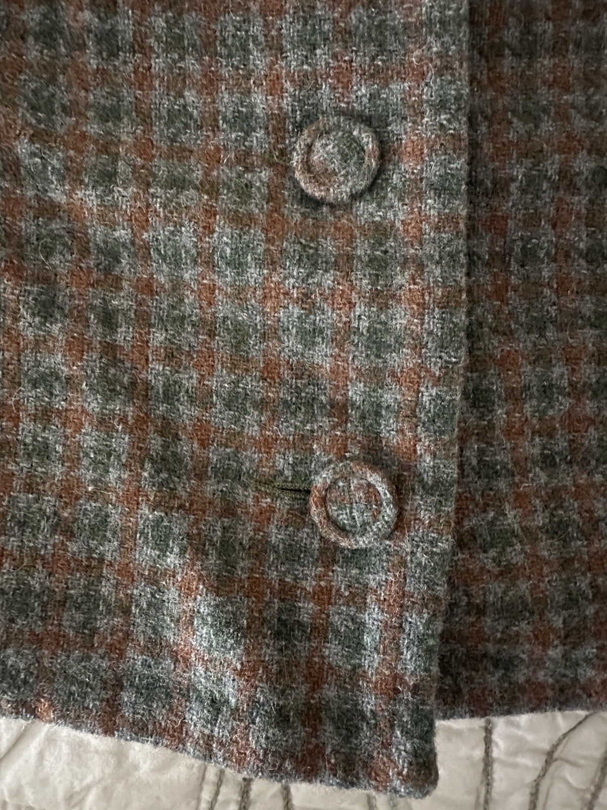 Vintage Dutchmaid Women’s Plaid Wool Skirt/Matching Cropped Jacket Ephrata, Pa