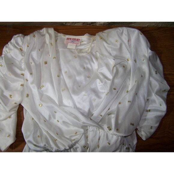 Vintage Diamond’s Run Jumpsuit Harem Leg 9/10 Parachute 90’s White Y2K