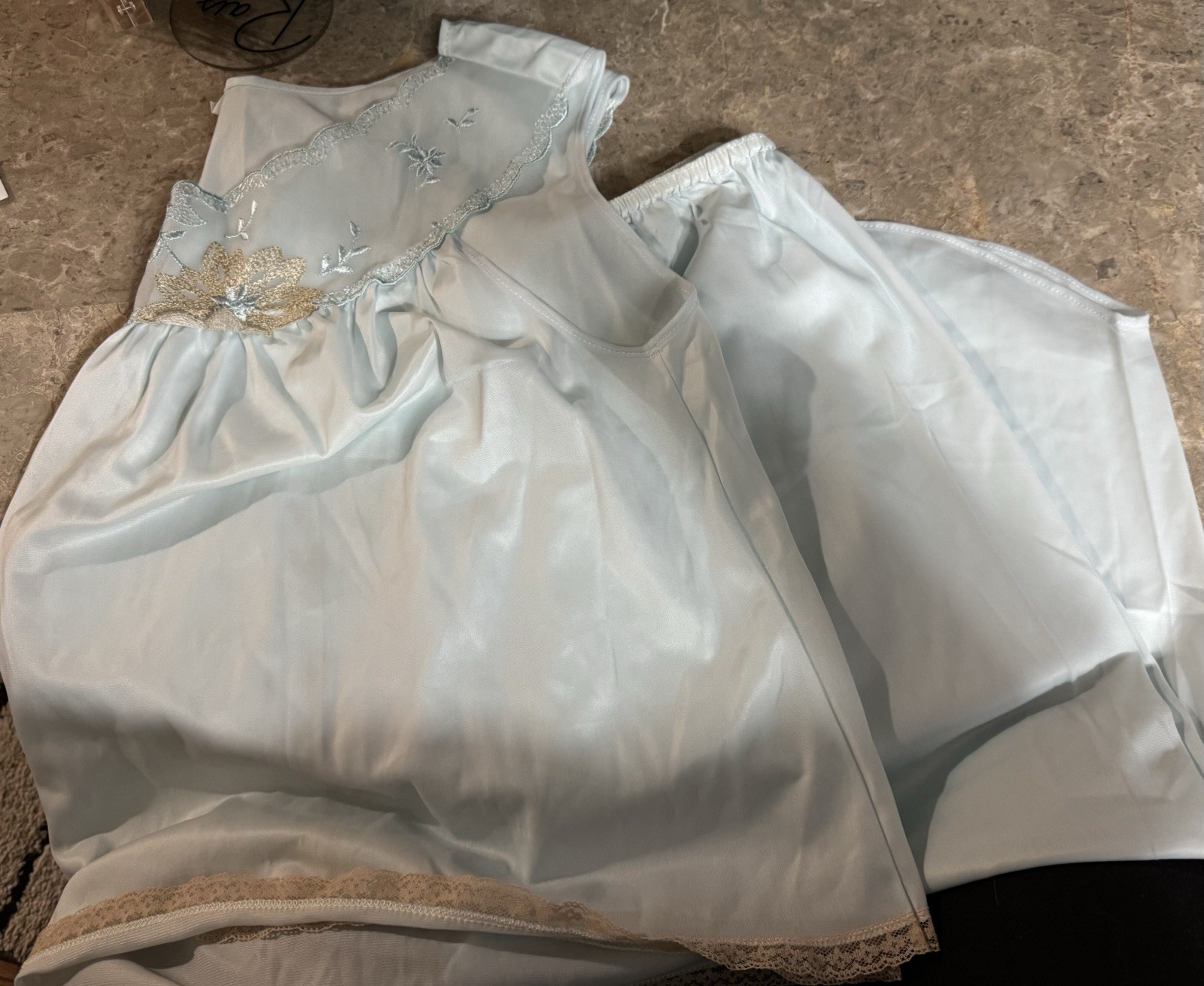 VINTAGE PHILMAID 2 PIECE PAJAMAS ! SIZE MEDIUM . LIGHT BLUE. NEW !