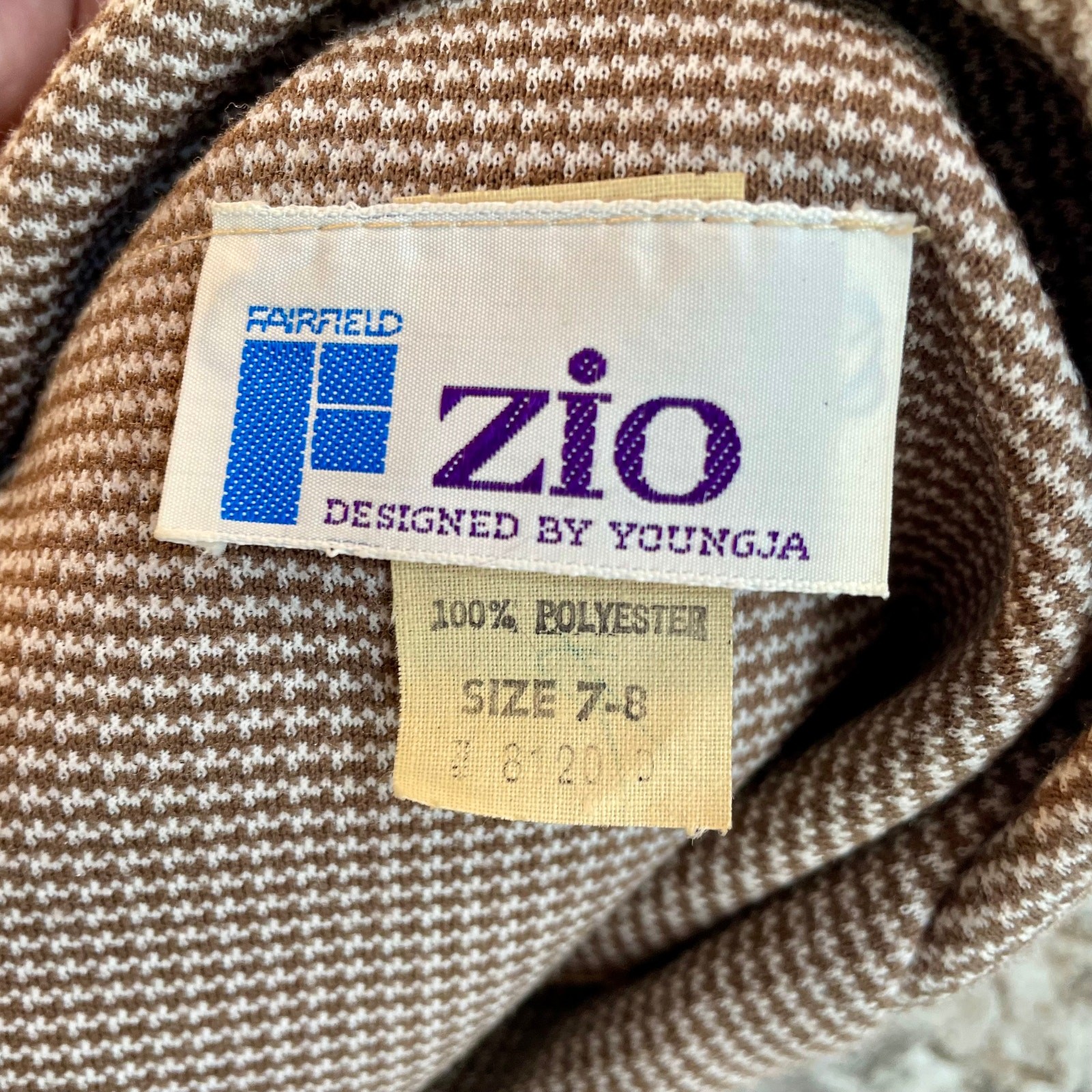 Charming Vintage 1970s Zio Brown Plaid Blazer Jacket Textured Knit Grandpa