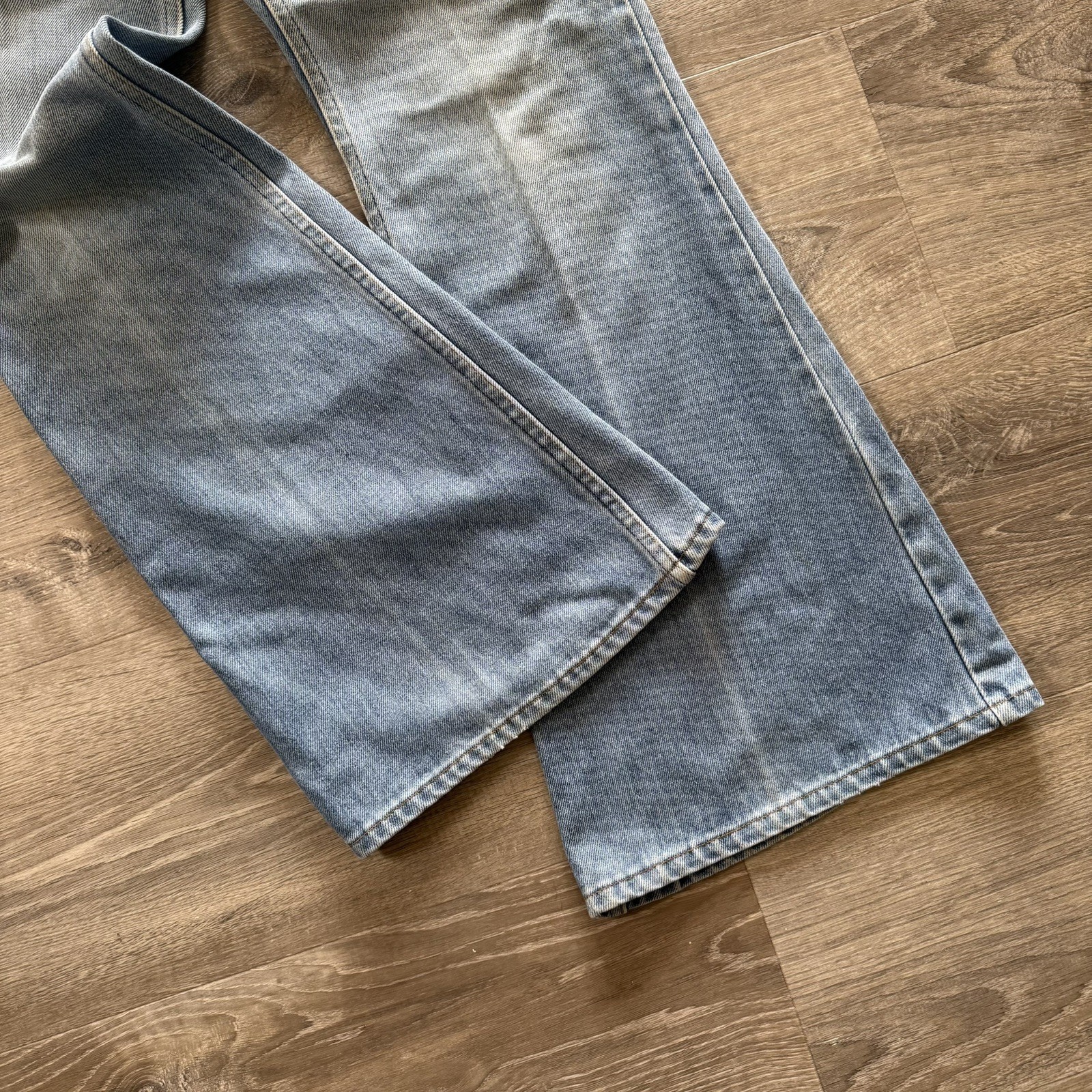 Vintage 70s Plain Pockets JC Penney Flare Bellbottom Jeans 30×31