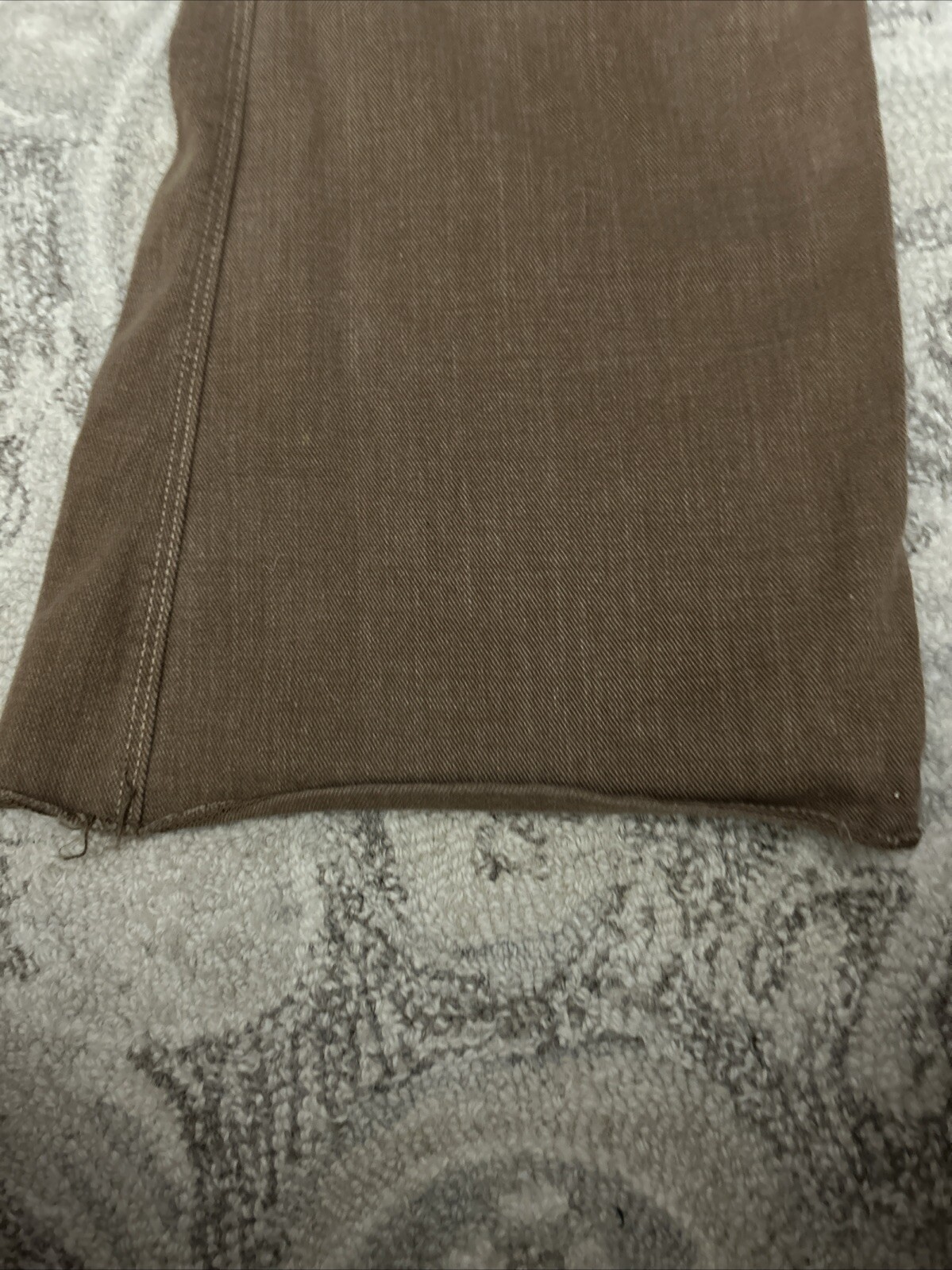 Vintage 1970’s Women’s Crestline Western Style Brown Denim Bell bottom Jeans