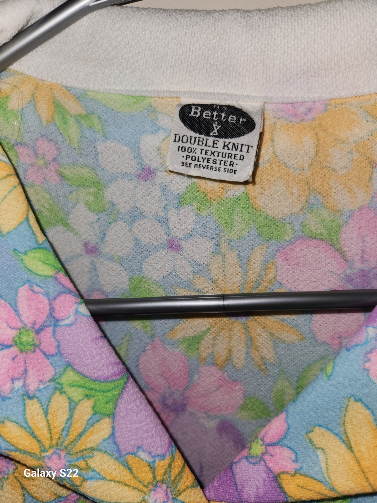 It’s Better Floral Dress Vintage 60s Double Knit