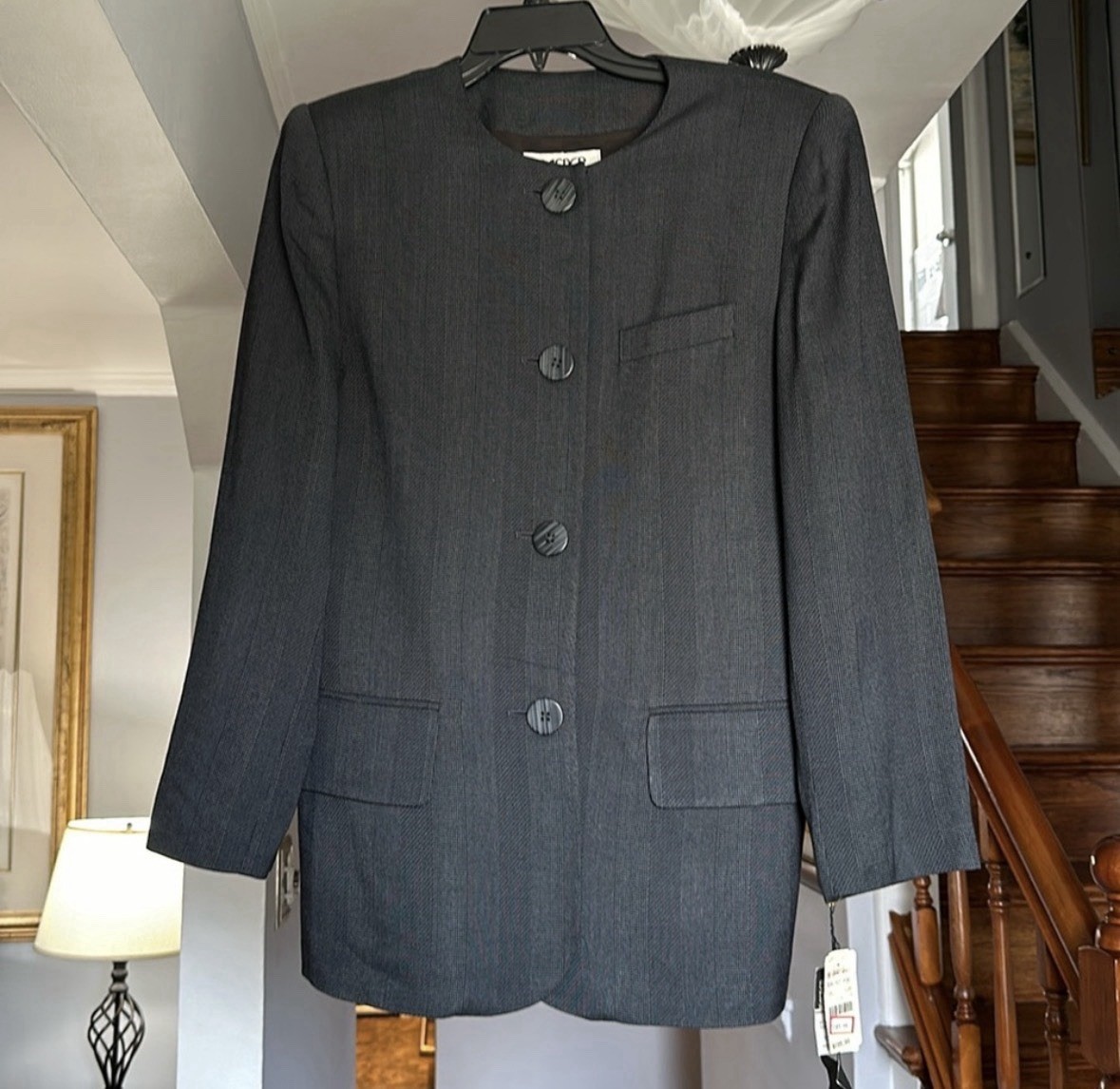 NWT Vintage 90s Kasper for ASL Long Jacket Sz 10