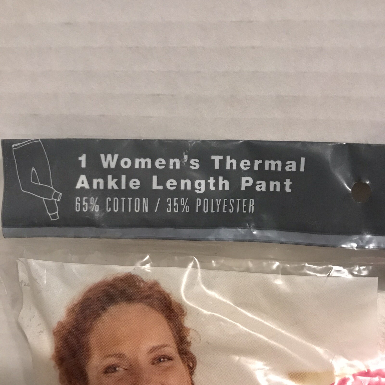 Vintage 2000 Hanes Her Way Thermal Ankle Length Pant White Size 42-44 XL   NEW