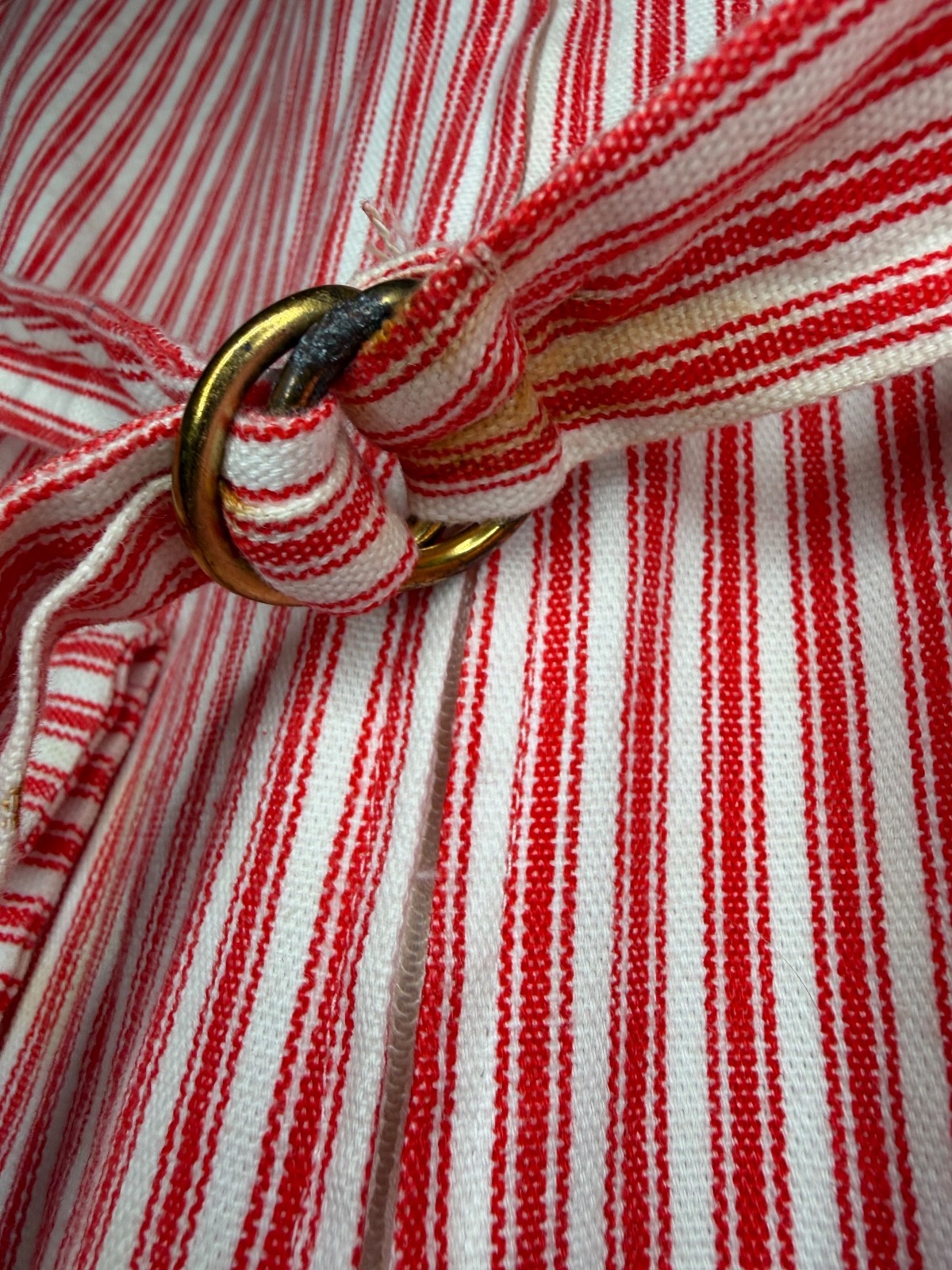late 60’s early 70’s Vintage Nordstrom Town Square Sailor Red Striped Jump Suit