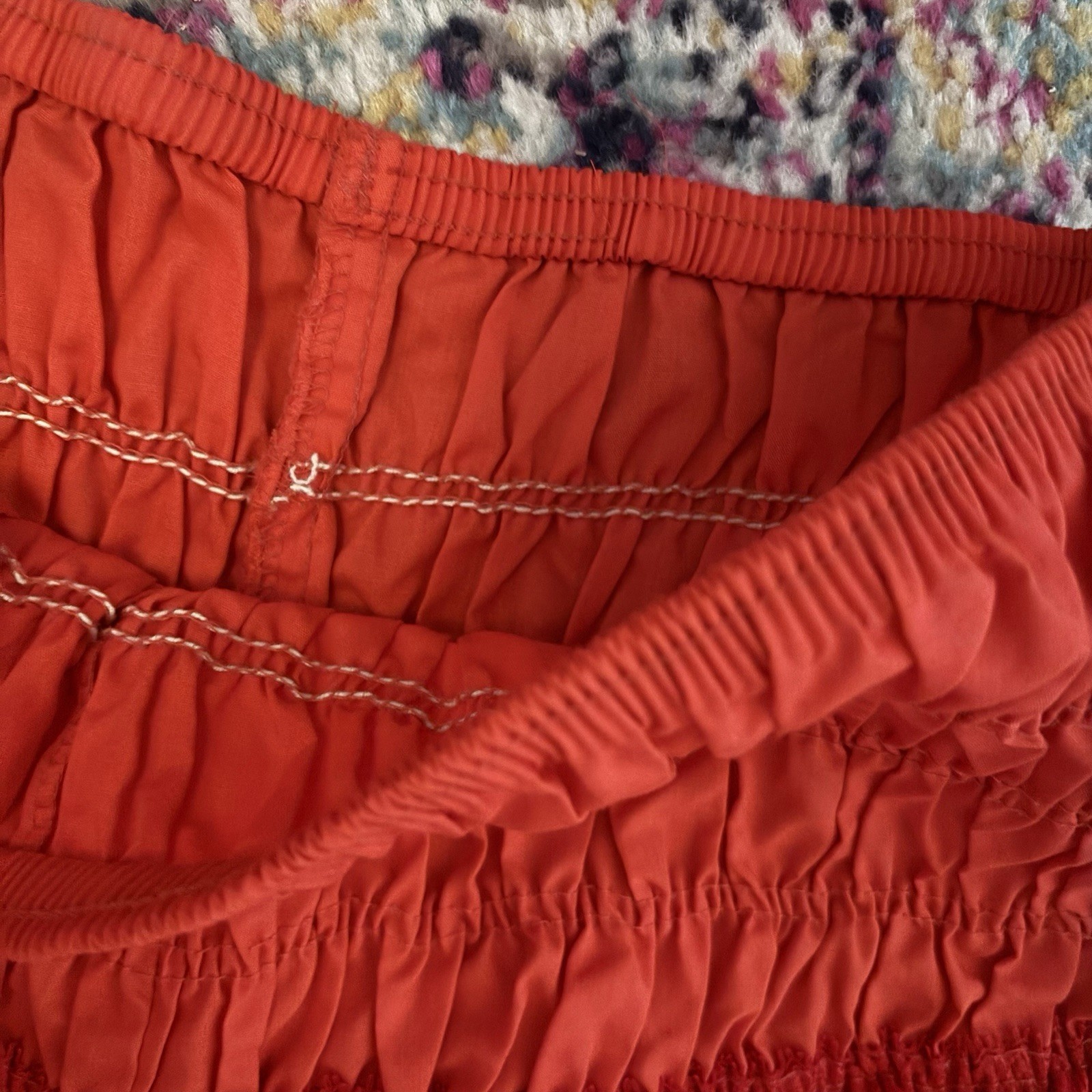 Vtg Malco Modes Lipstick Red Ruffled Square Dance Bloomer Pettipants Size M READ