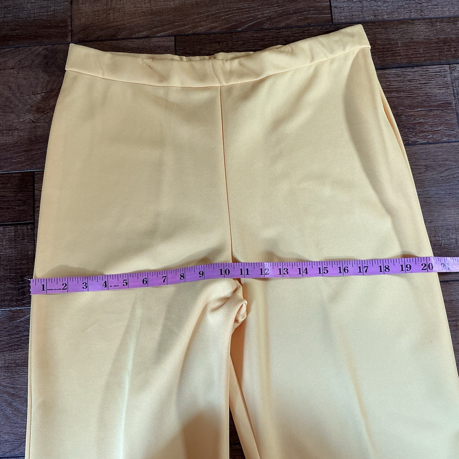 Vintage Mr. Fine Dallas Women’s Pantsuit Size 16 Yellow 2 Piece Set Top #15818