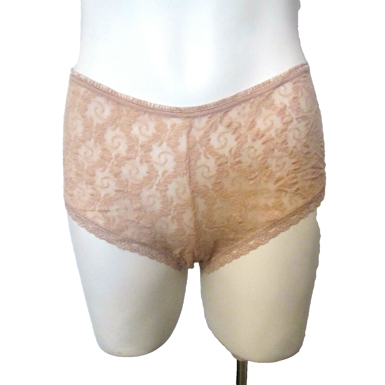 Victoria’s Secret Light Pink Stretch Floral Lace Cheeky Hipster Bikini Panties M