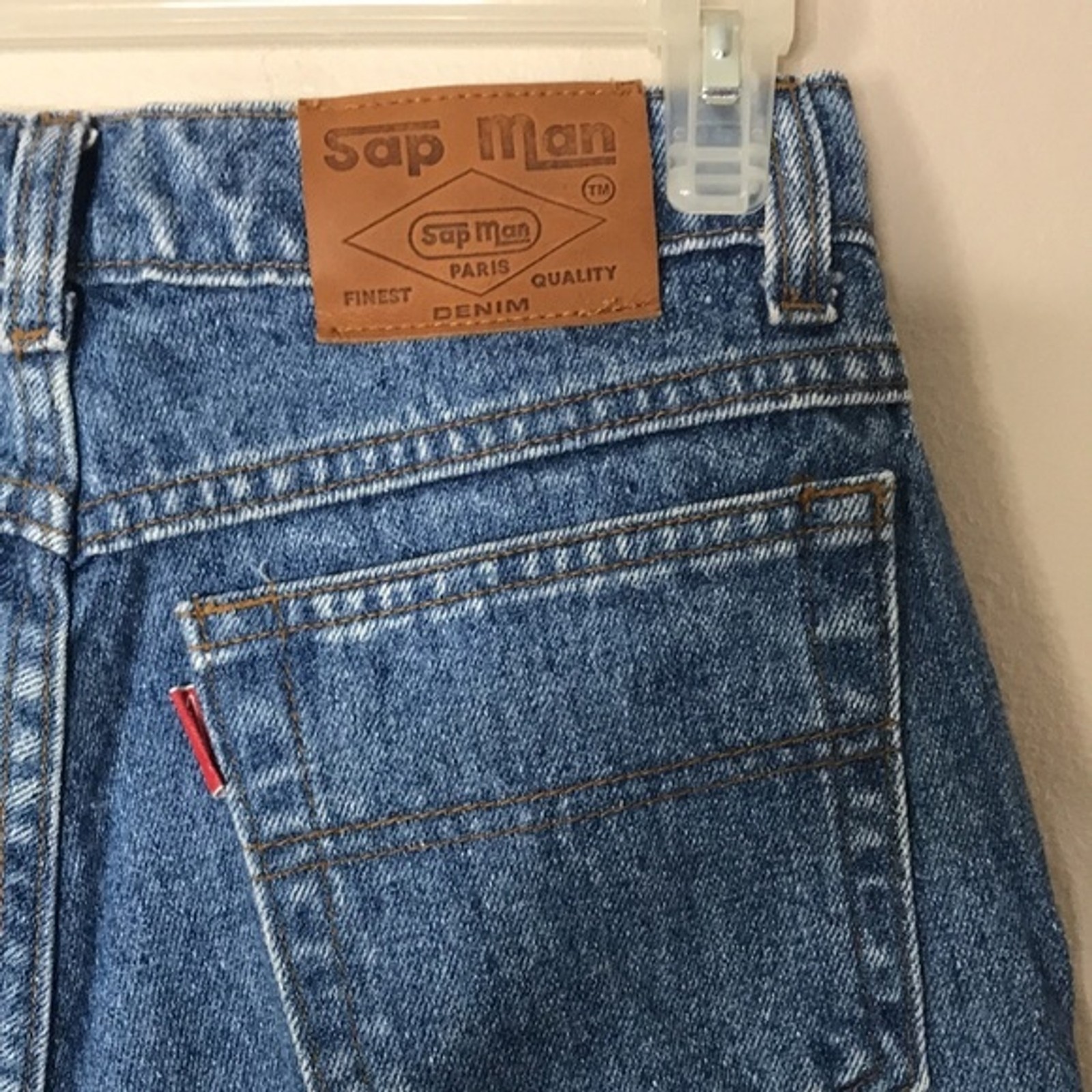 Sapman Paris Jeans Women’s Western High Waisted Mom Denim Blue Size 10