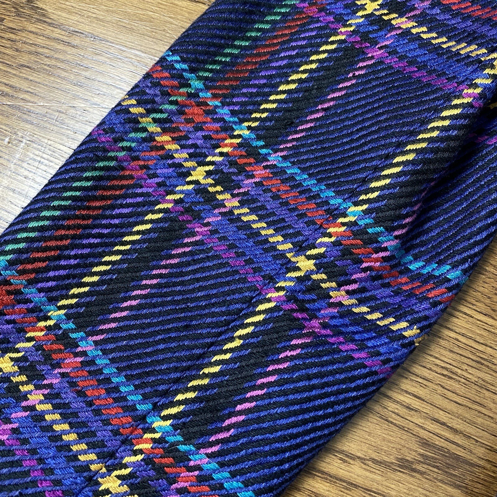 Vintage JBH Double Breasted Blazer Women XS Multicolor Plaid Silk Blend Academia