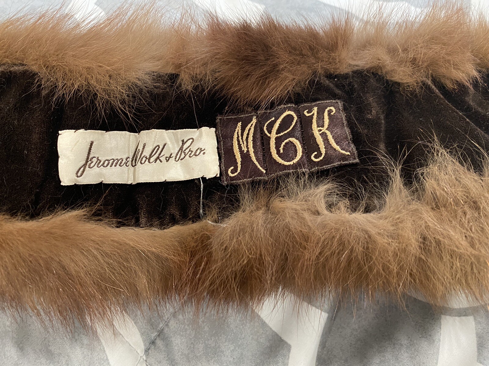 Jerome Wolk & Bro. Vintage Mink Stole Collar Scarf