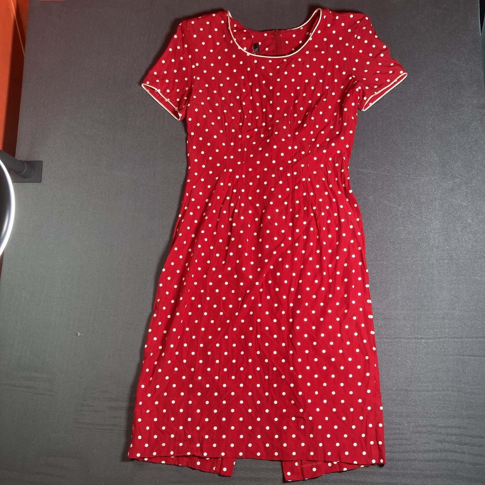 VTG 90’s My Michelle Red With White Polka Dots Party Summer Mini Dress