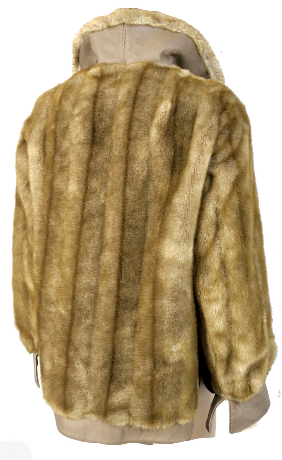 Vintage Mod 70s Faux Mink Fur Short Coat by Gino Rossi England Size M 8 S/M