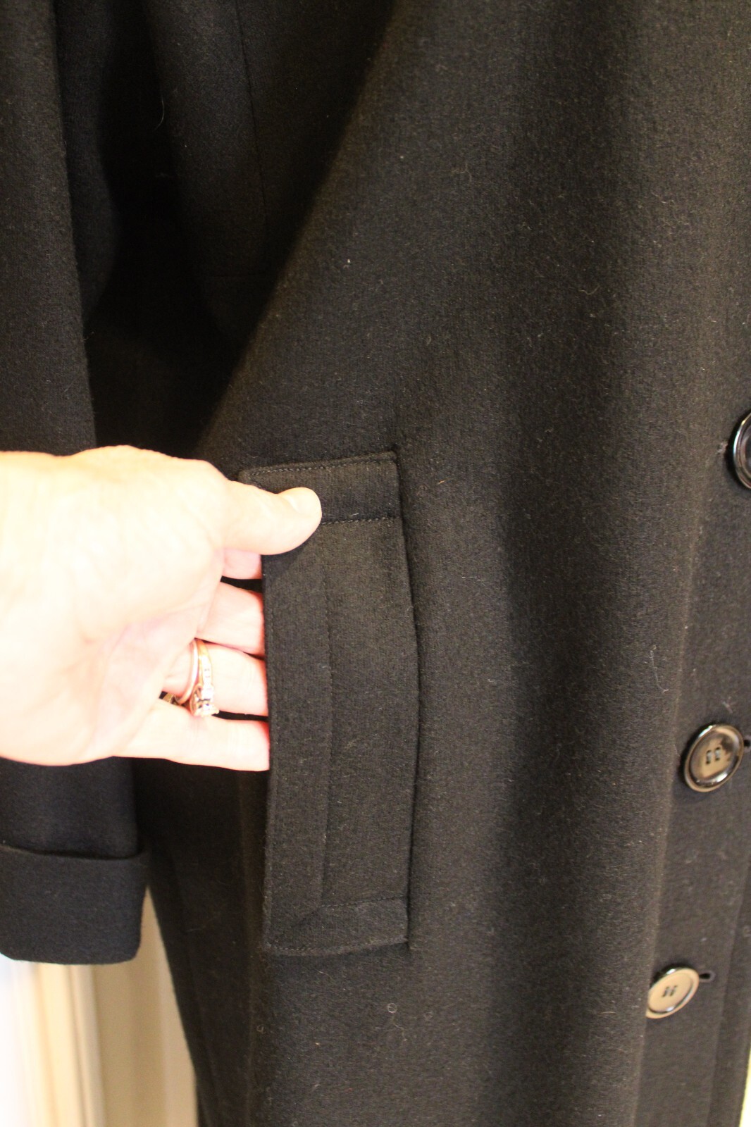 VTG 70s Weatherbee Water Resistant -US Sz 12? -Flannel Overcoat (Wool Blend?)