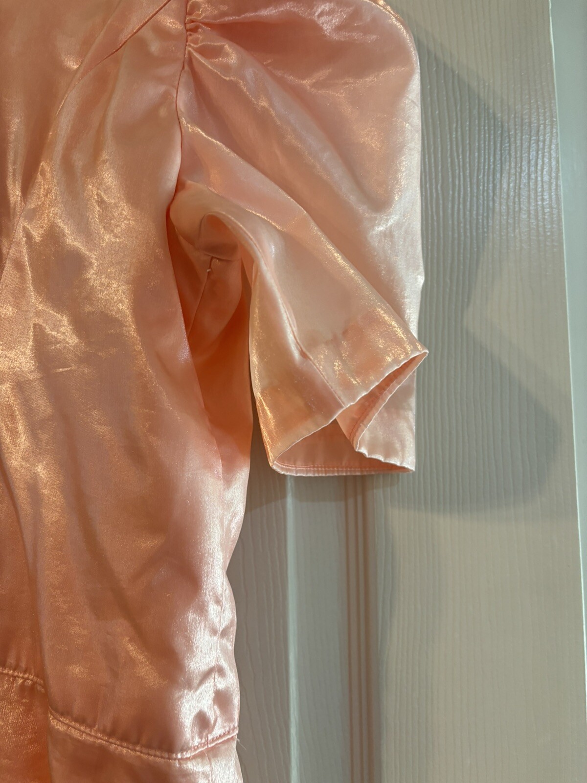 PINK Unlabled 80’s Prom Dress Theatrical Halloween Formal Dress up Gown Homemade