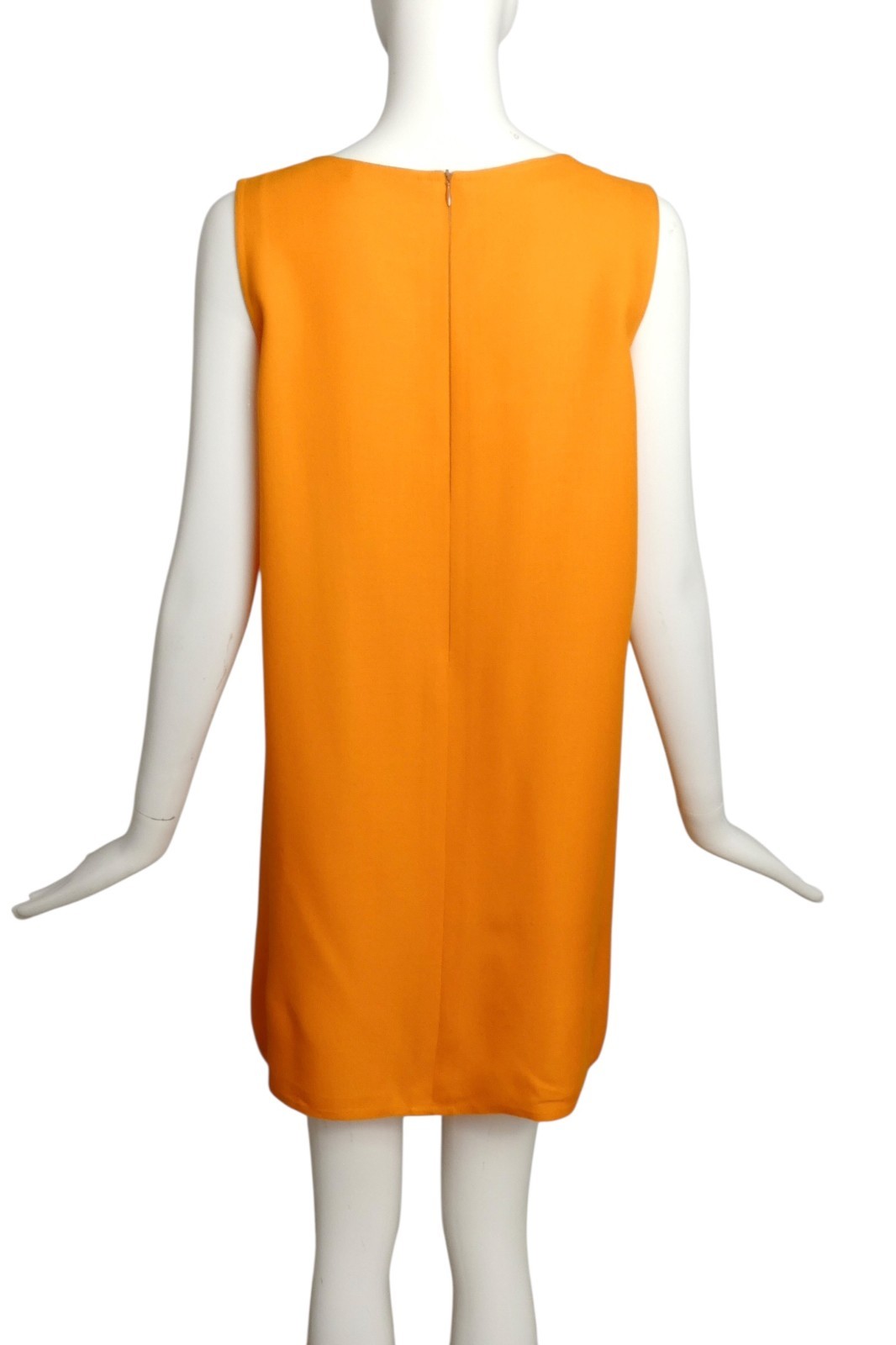 PIERRE CARDIN – 2002 Orange Cutout Trapeze Dress, Size 4