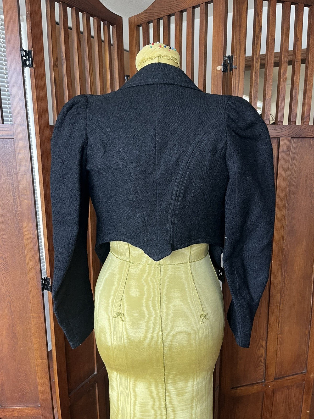 Antique Victorian Late 1800s Carson, Pirie, Scott & Co Black Wool Riding Jacket