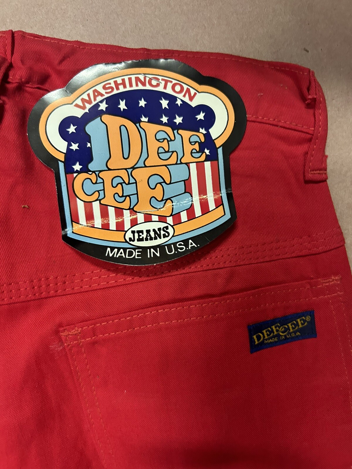 Vintage 1980’s Washington Deecee Jeans, Deadstock NWT, Size 28×34