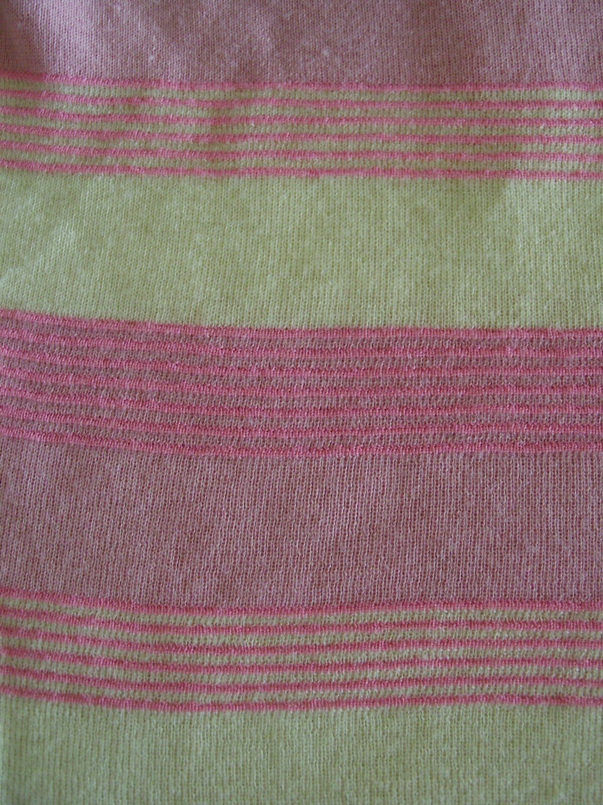 VINTAGE wool pink cream candy lolly striped jumper t-shirt 60s Mod ribbed UK10 S