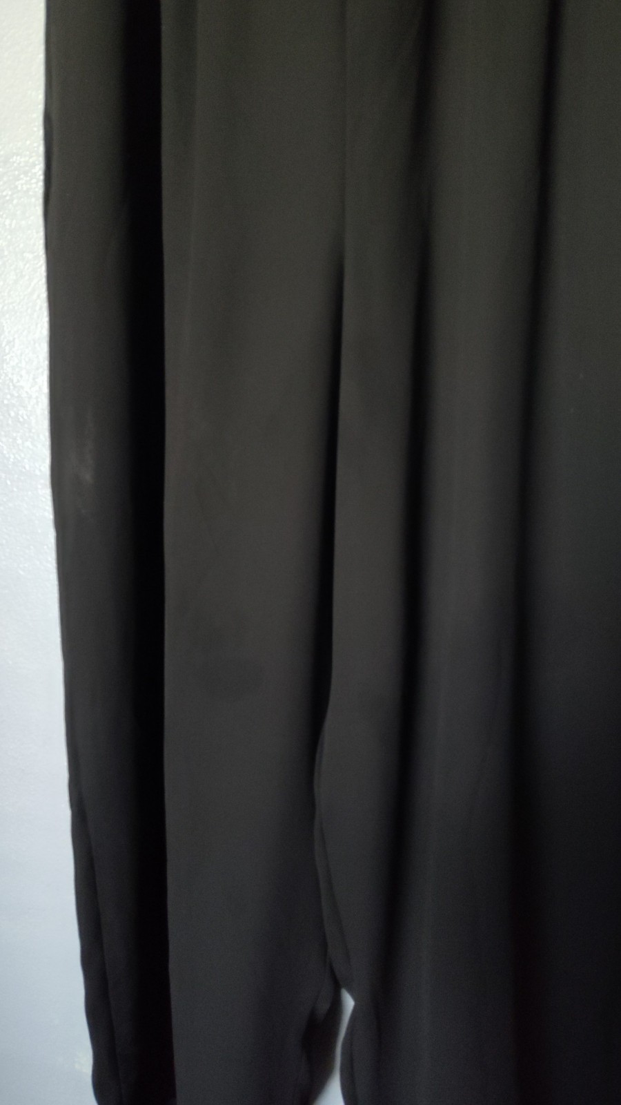 Women’s Vintage Size XL Black Lacy Afternoon Dress Pants Elastic Waist