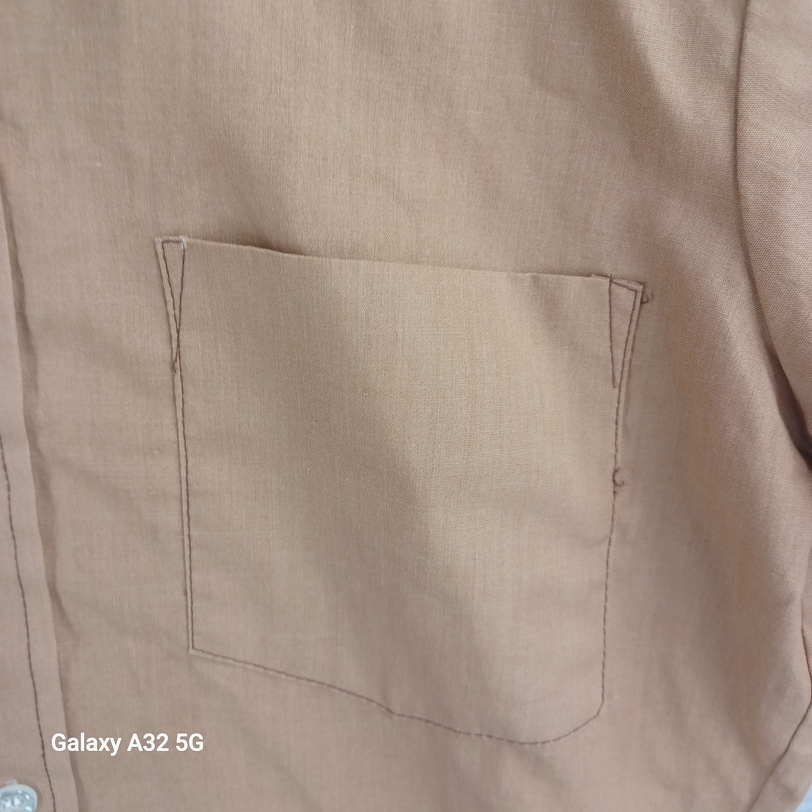 Vintage GoldenLine Perma Press Shirt Women Size 14 See Measurements Button 60s