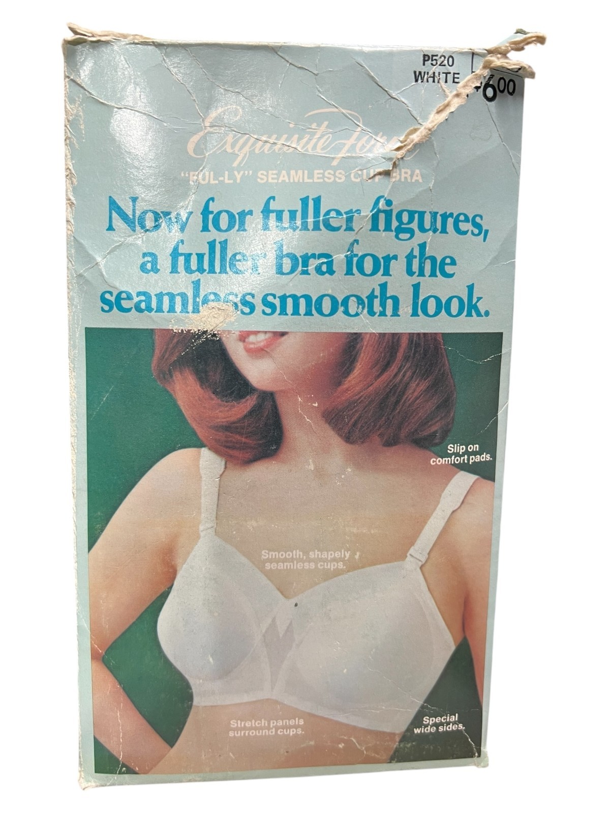 44 D VTG 70s NOS Exquisite Form BRA FUL-LY Seamless Cup P520 44D Fuller Figures