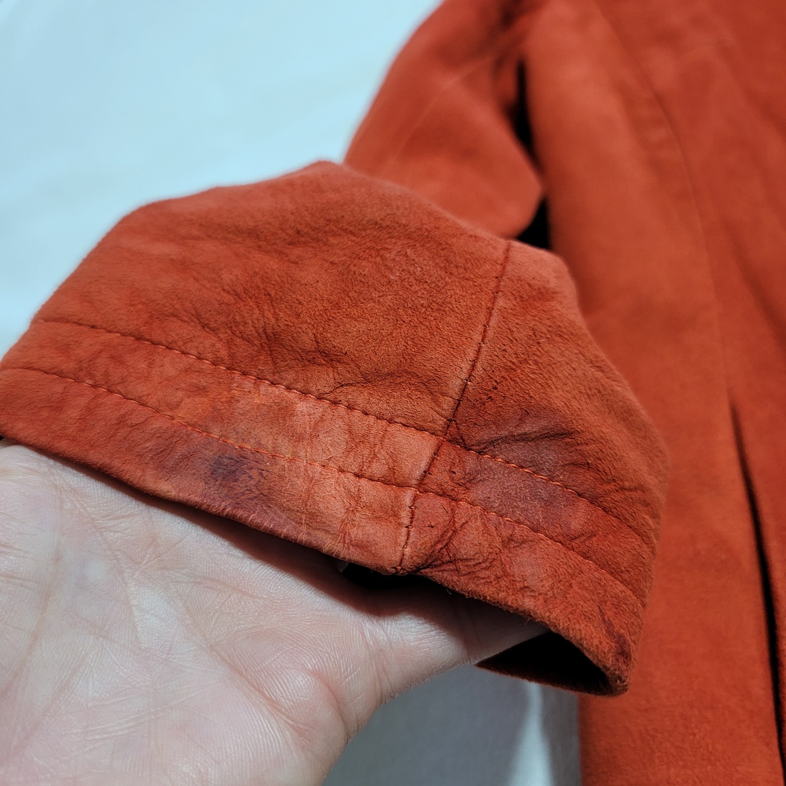 Vintage 70’s Paprika Orange Suede Jacket Women Size S