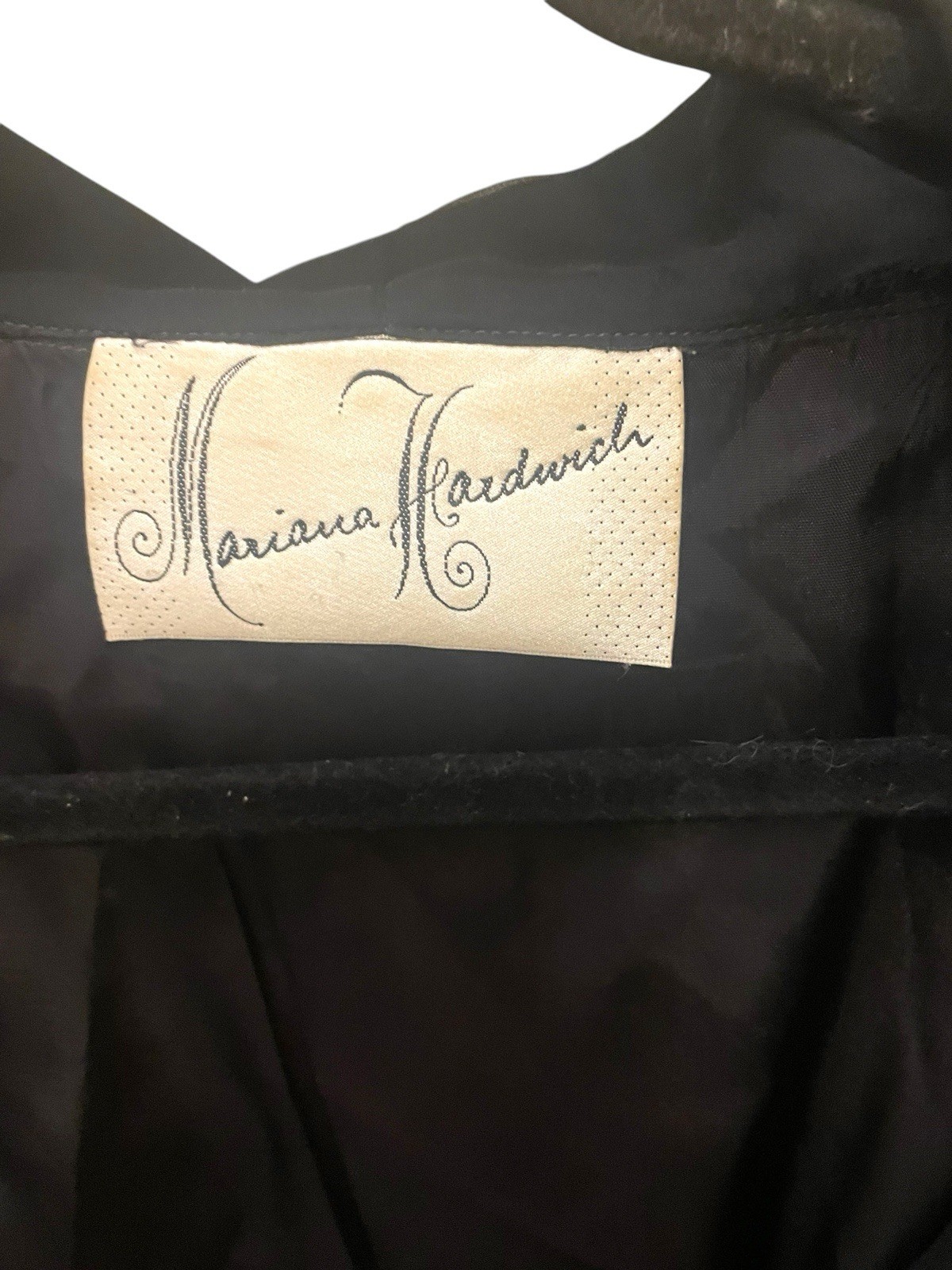 Vintage Black Bolero Jacket Mariana Hardwick 1990s Tassels Shawl Collar Small