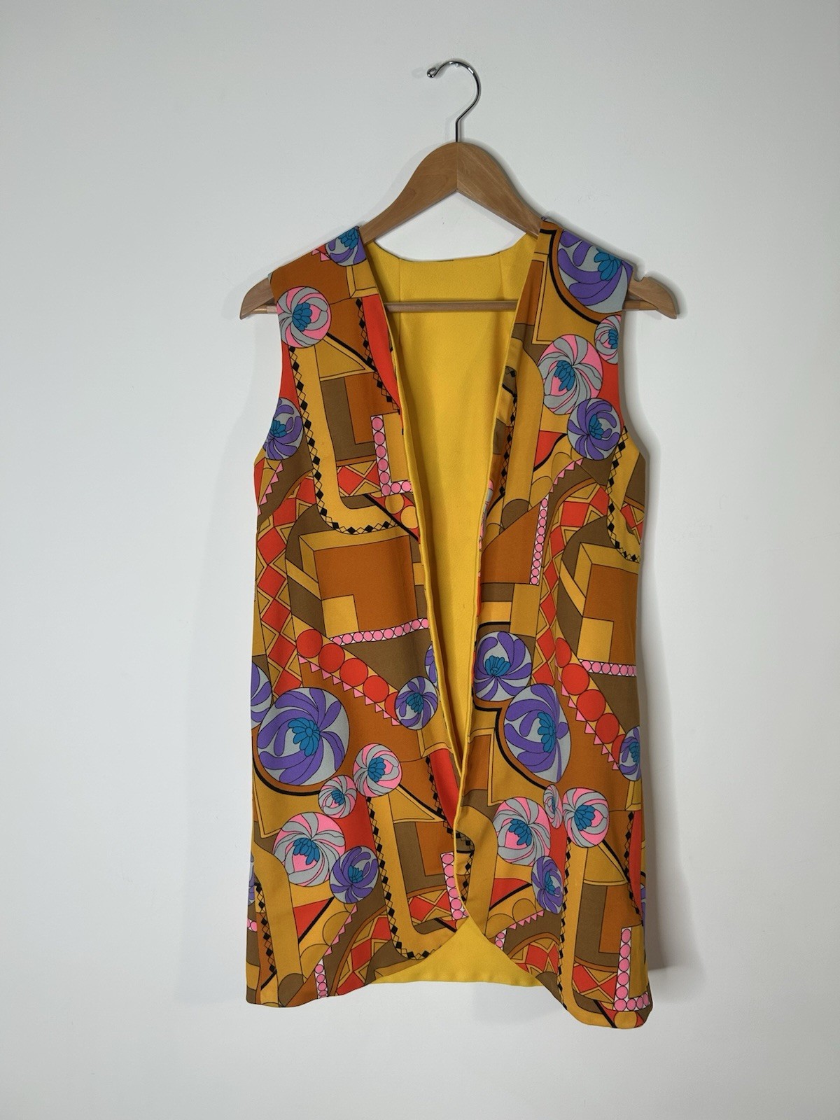 Vintage 1970’s Vest Women’s Multicolor Psychedelic Hippy Trippy