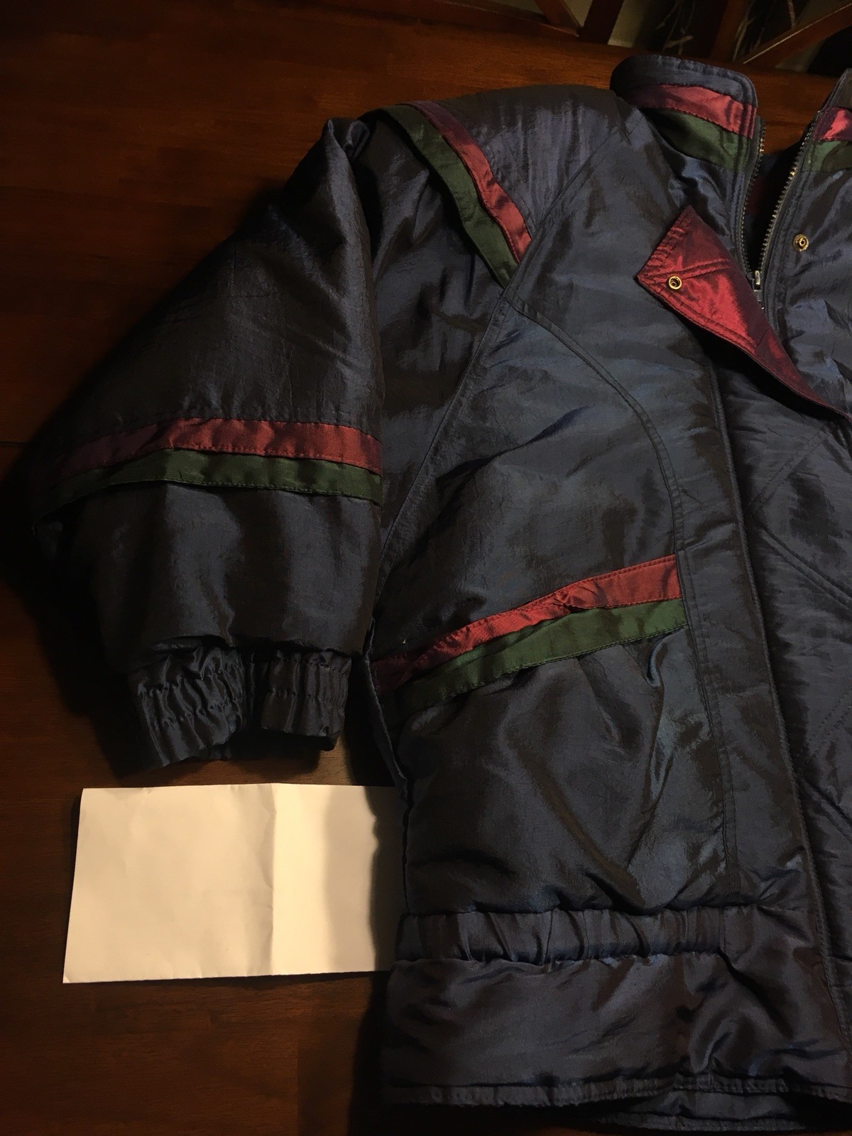 Vtg 90s Hip Hop Glam Rap Swag Royalty G4000 Metallic Ski Coat Jacket Women L