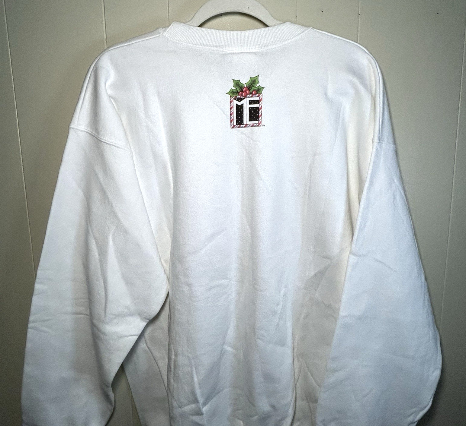 Vintage RARE NWT Mary Engelbreit Christmas Sweatshirt Sz Large See Description