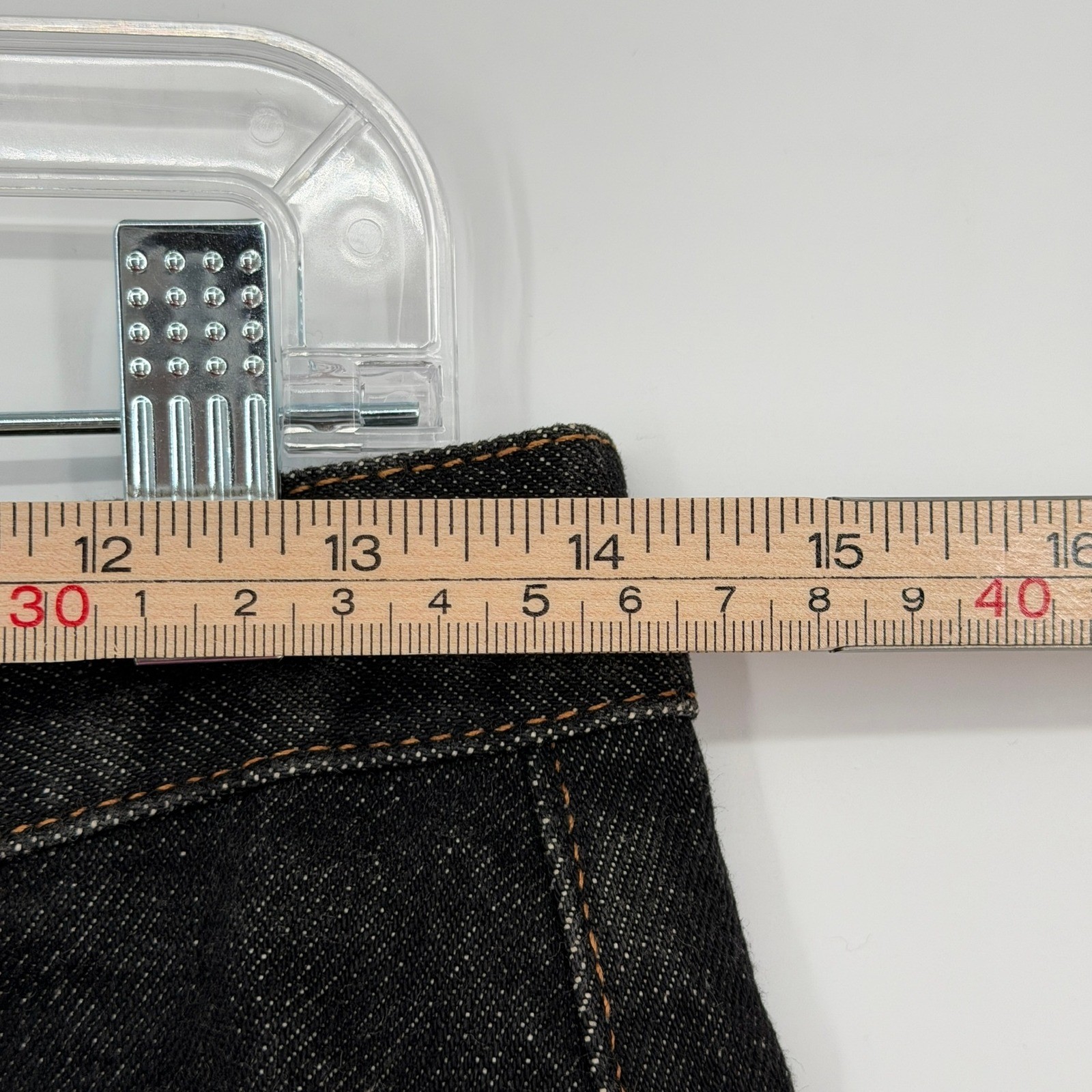 Vintage 90s Marithe Francois Girbaud Black Denim Skirt High Waist Size 9/10 USA