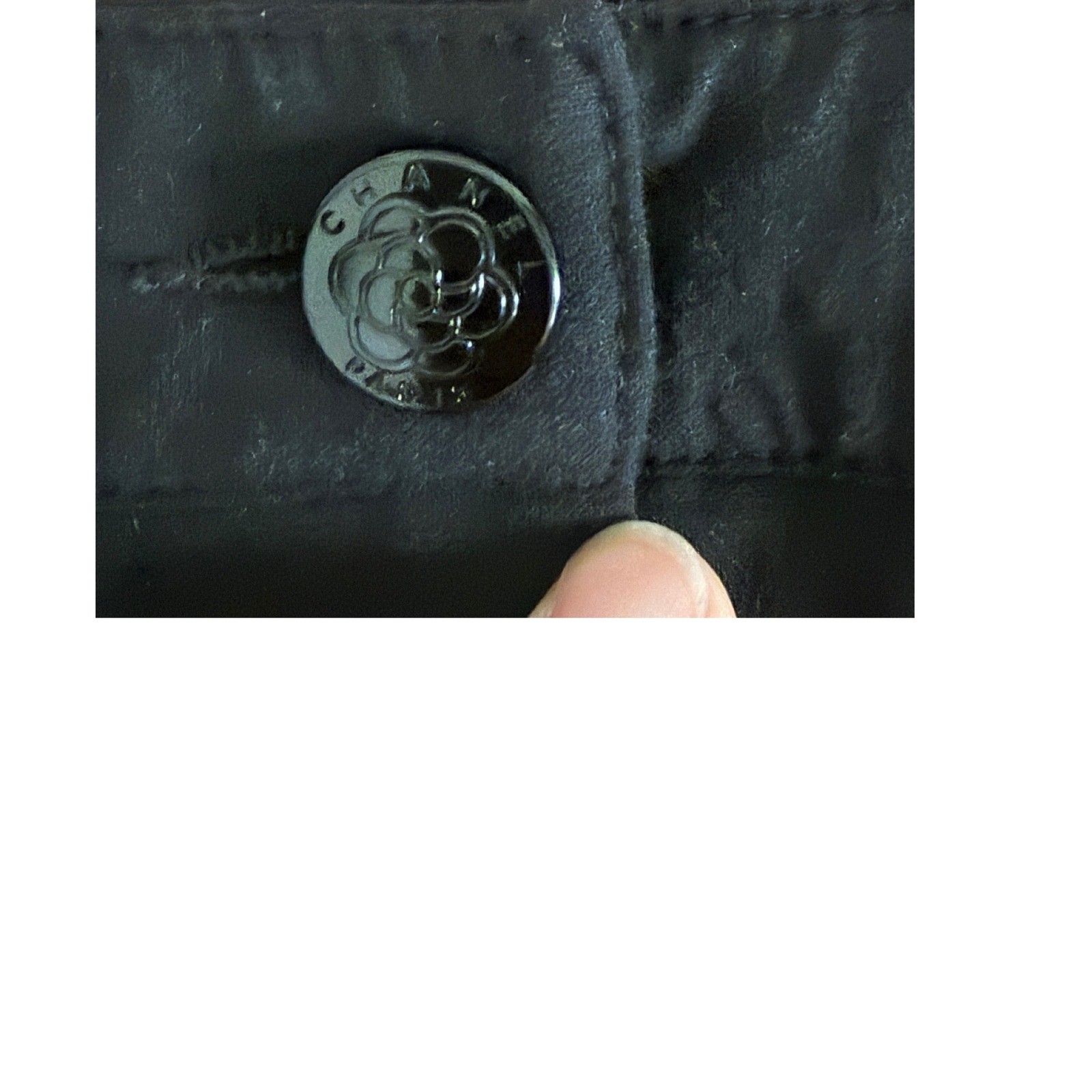 Vtg Chanel Black Trousers Wider Leg No Size or Material Tag See Measurements