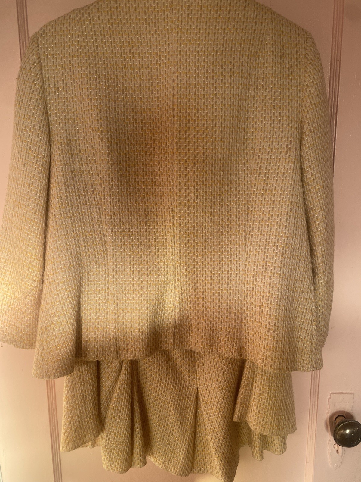 Vintage Kay Unger NY Skirt Suit Women Sz 12 Cotton Blend