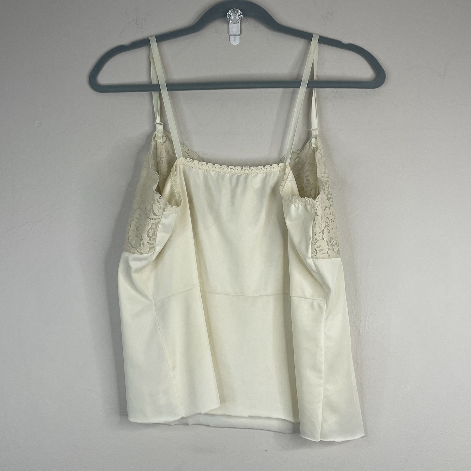 Vintage 70s Wonder Maid Camisole Tank Top Womens 32 Neutral Layering Coquette