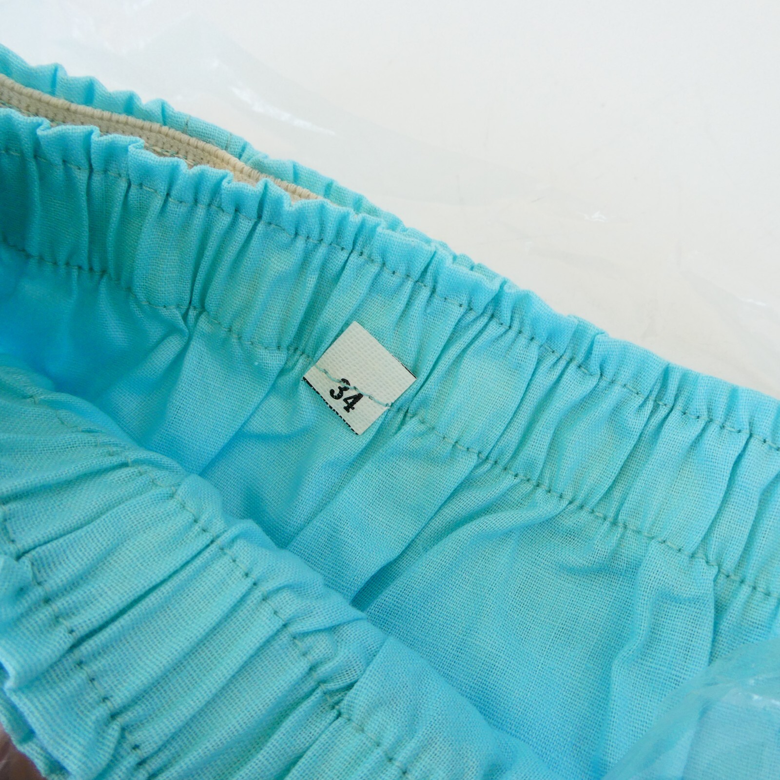 Vintage JC Penny Mara Kobb Womens Pajama Size 34 Blue Short Sleeve Long Pant USA