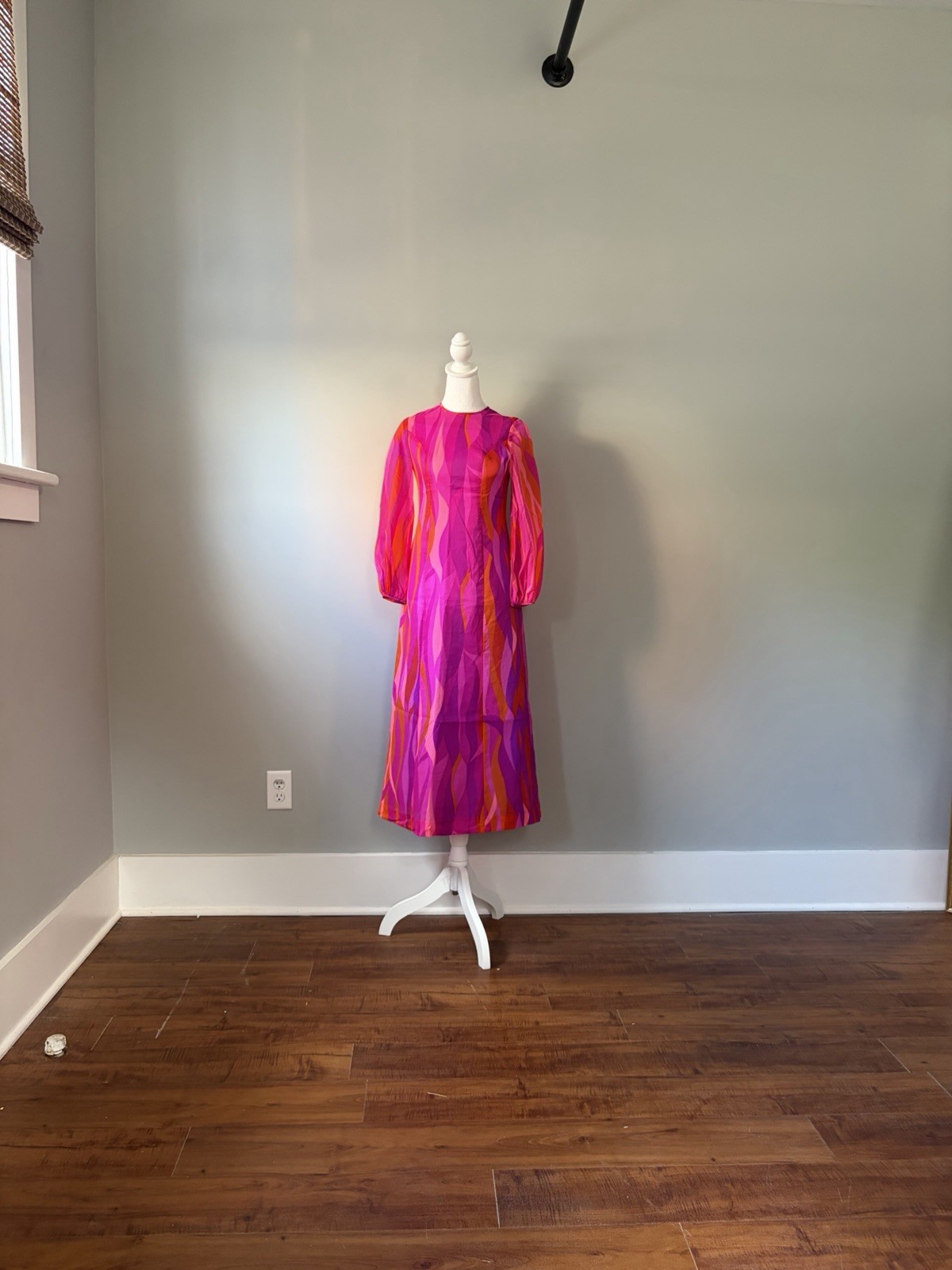 Neon Vintage Late 60s, Early 70s Maxi Dress