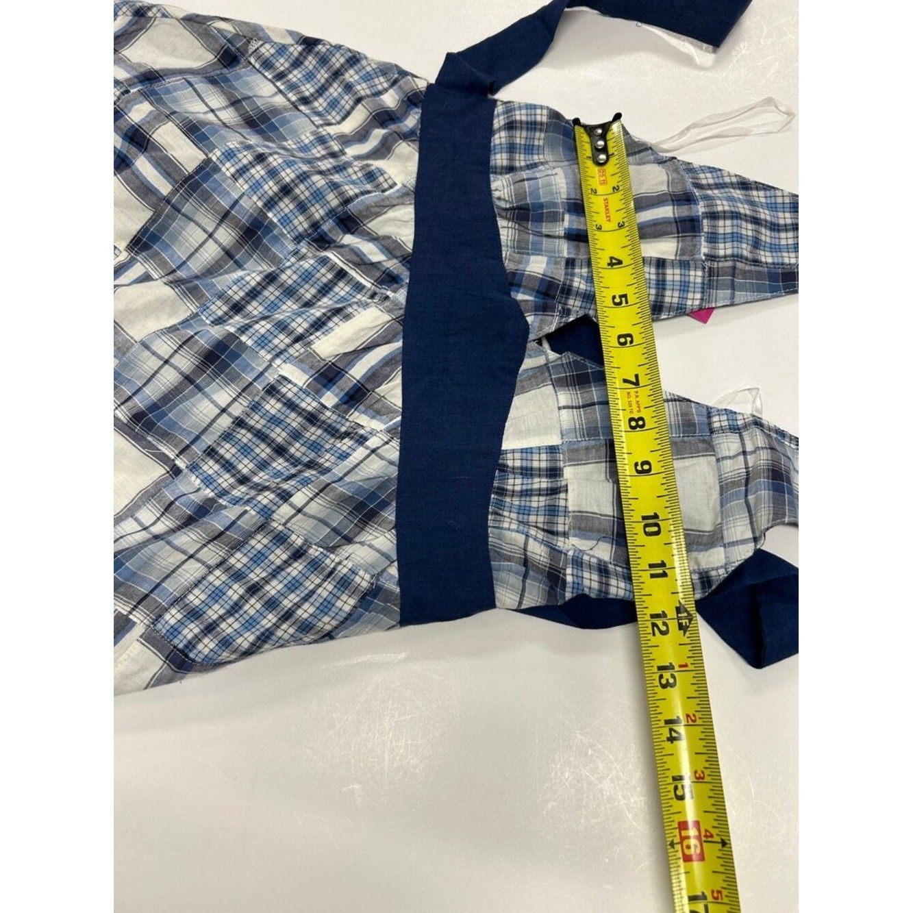 Y2K Cottagecore Prairie Indie Plaid Halter Sundress TieBack Midi Large Coquette