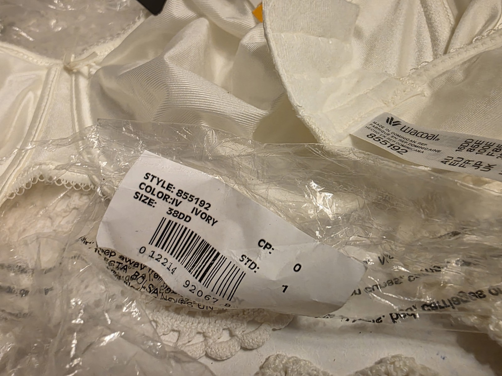 Womens Bras LOT OF 2 WACHOL NEW With Tags 38DD BEIGE AND TAUPE