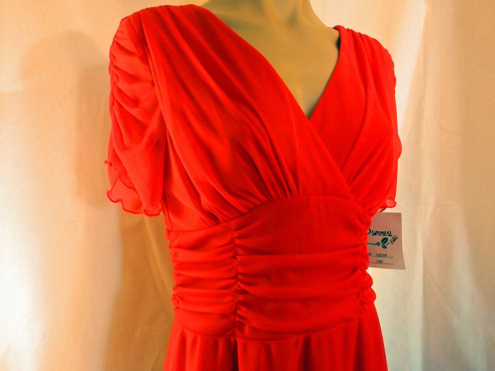 80s Fun Red Dress by D. J. Summers NWT sz S