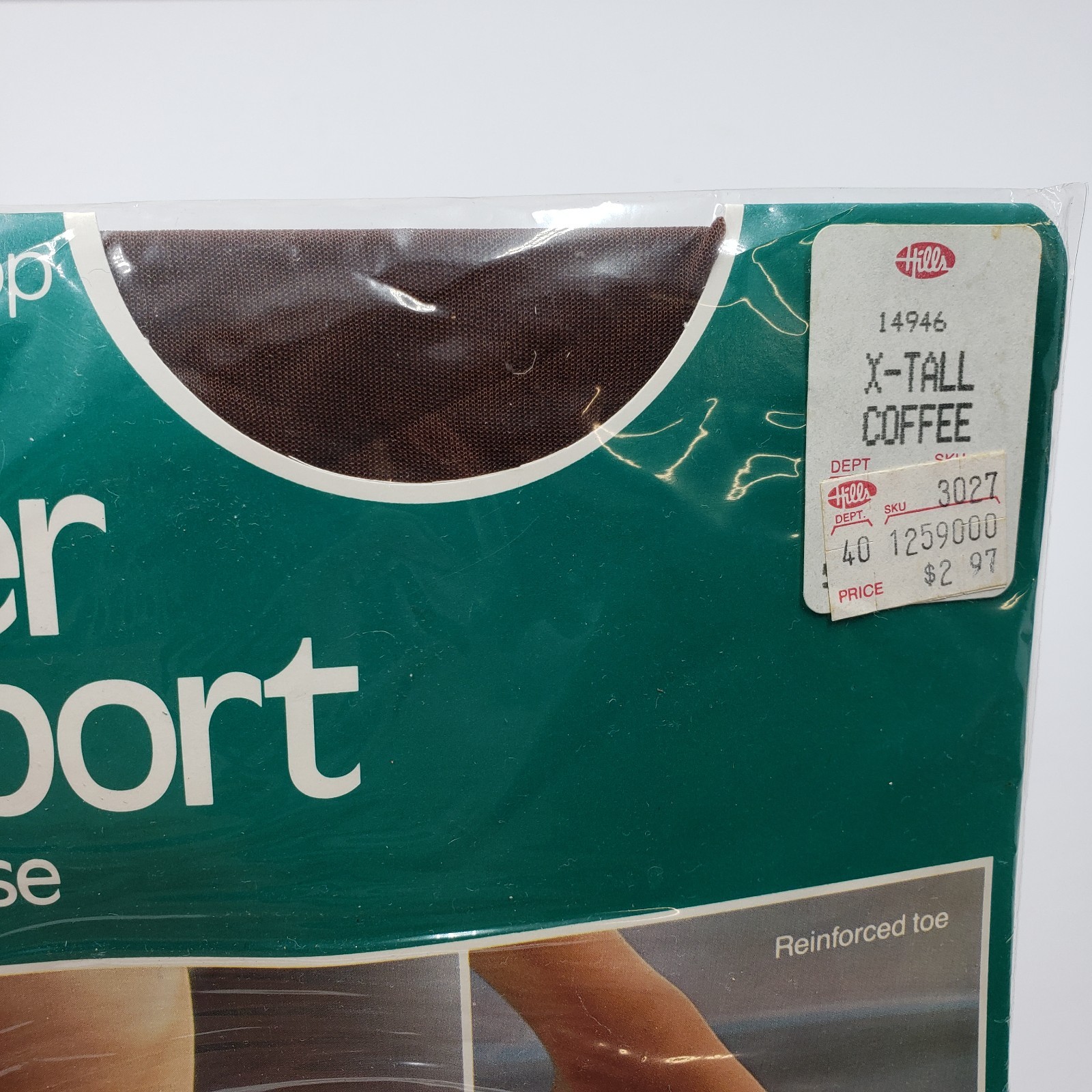 Vintage Matisse Sheer Support Ultra Sheer Pantyhose Lot 2 X Tall Grape Coffee