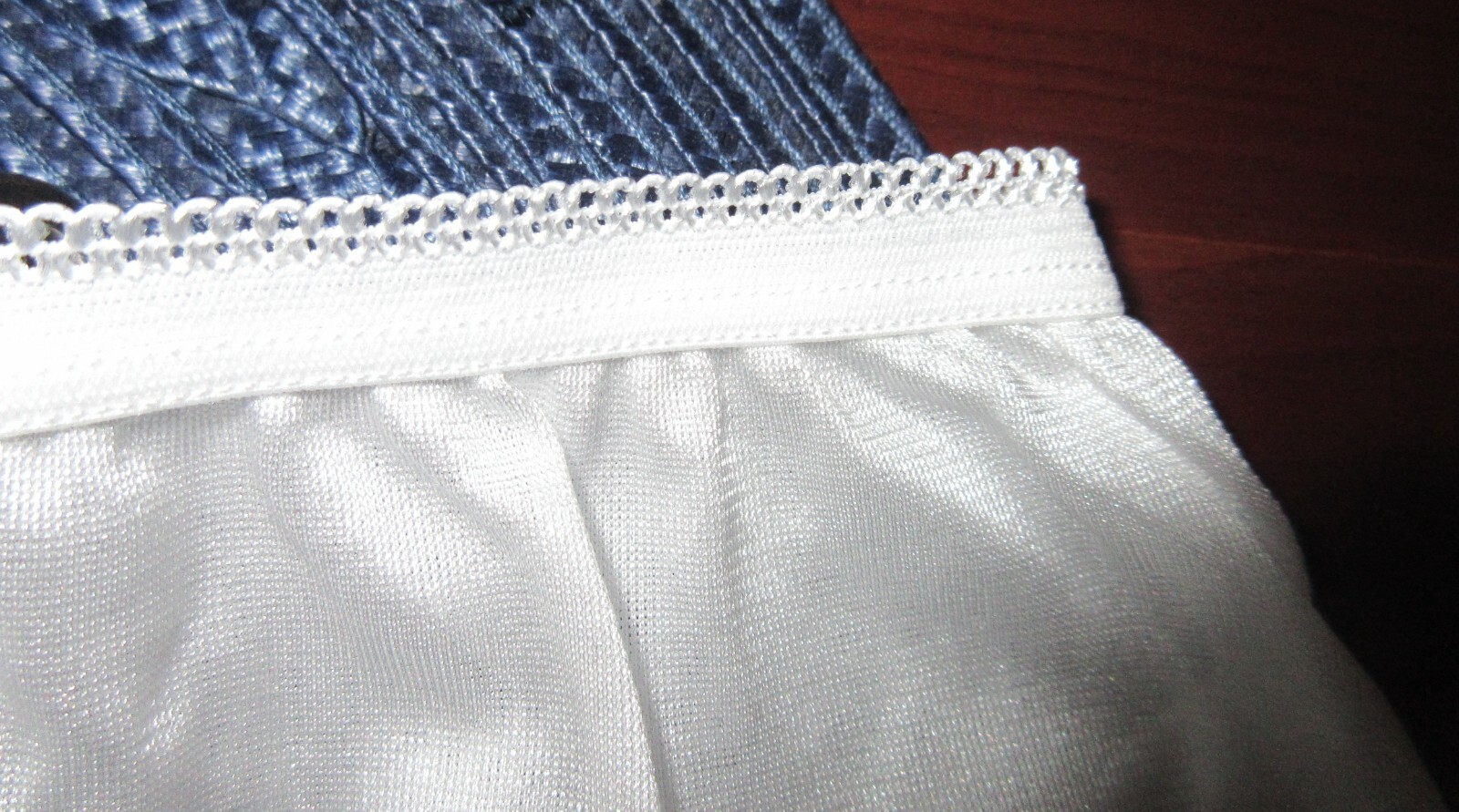 UNDERSCORE WHITE nylon w/ cotton lined crotch brief style panties 8 / XL NEW