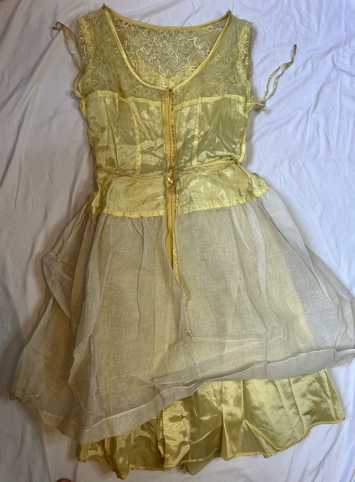 VTG 50s Swing Dress Circle Skirt Lace Sweetheart Prom Graduation Circle Skirt