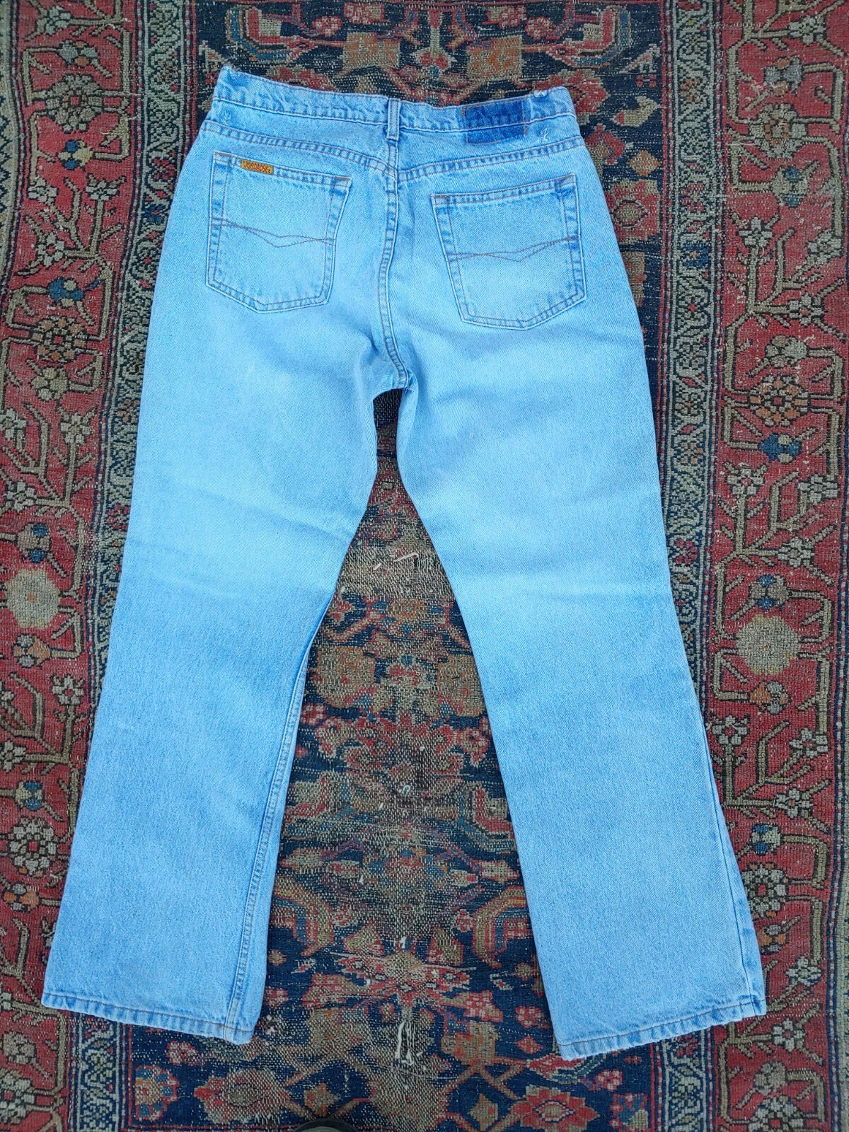 Vintage 1980s Jordache High Waisted Worn Mom Blue Jeans 13 14 Ink Doodles Wear