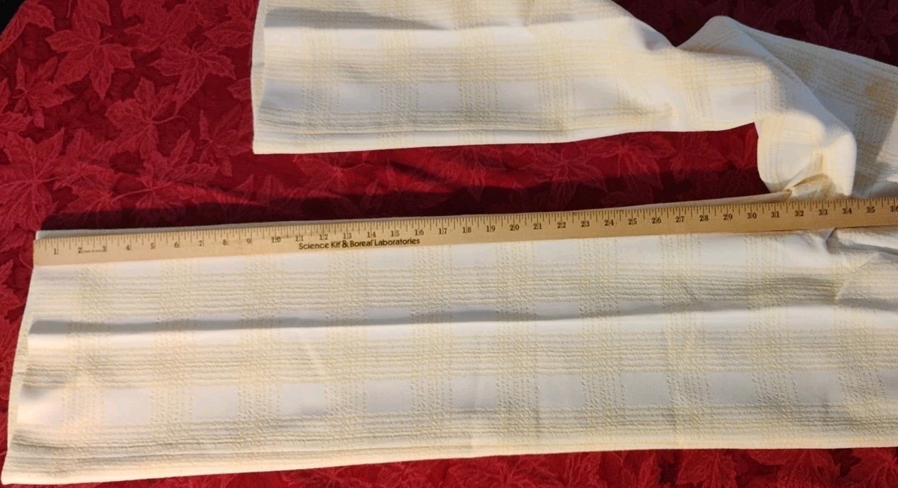 Vintage Womens Dorce Size 10 Yellow Polyester Elastic Waist Straight Leg