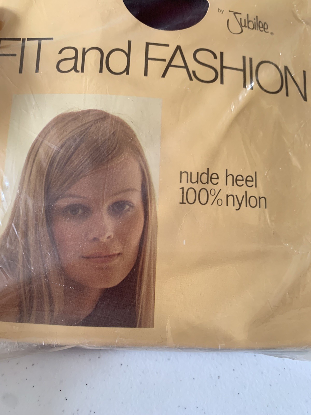 Vintage 70’s Jubilee Opaque Pantyhose Wine Medium NOS NIP 100% Nylon Nude Heel