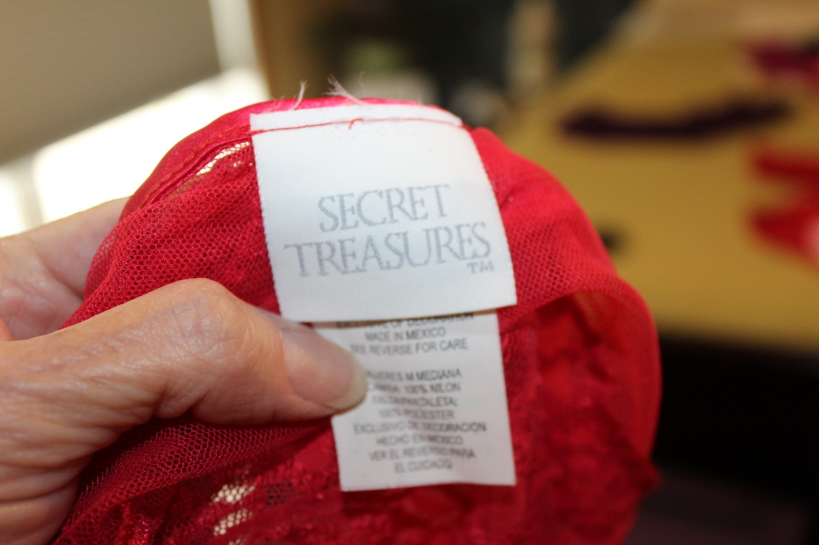 Vintage Secret Treasures Sheer Red Satin & Lace Babydoll Ballet Nightgown M